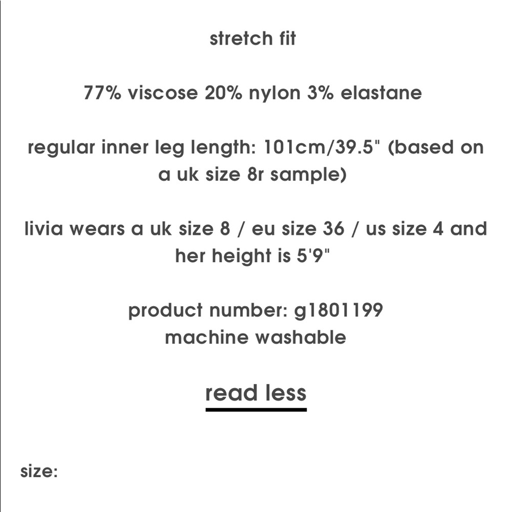 NWTS missguided high waisted pants size US 4 - Picture 4 of 4